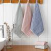 1Pc 34x34cm Square Striped Gauze Cotton Home Bathroom Soft Washcloth Highly Absorbent Face Towel