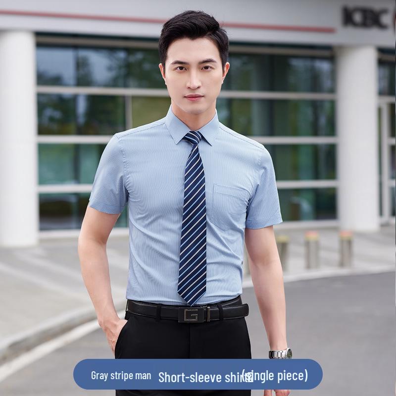Unisex Short-Sleeve Summer Workwear Set with Logo Embroidery