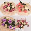 Decorative Rose Flower Set With Realistic Silk Material For Party And Event Decor