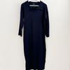Shop   Women S Collar Neck Side Slit Long dreSS Black Ara Wdr 3863