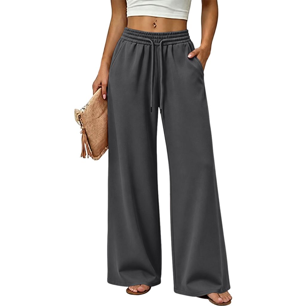 Women's Color Wide Leg Sweatpants Casual Versatile Joggers for Everyday Wear