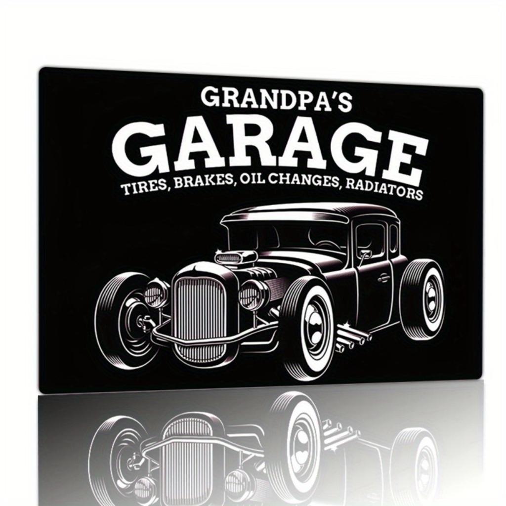 Custom Aluminum Sign Retro Garage Decor Personalized Metal Wall Art