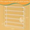 Transparent Acrylic Wall-Mounted Display Rack for Nail Polish, Records, and Picture Books