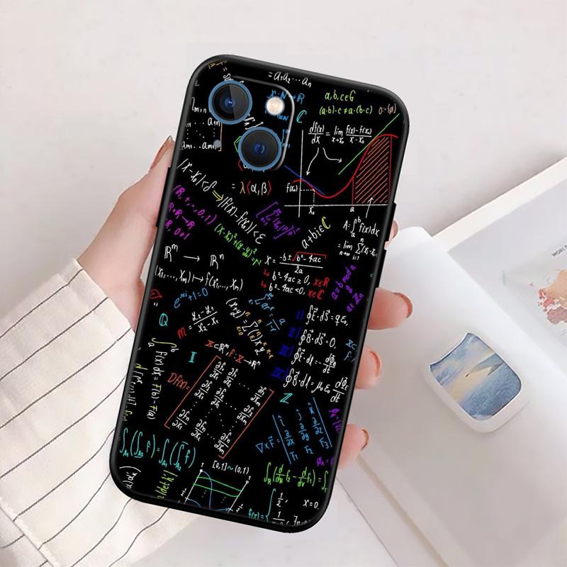 Funda de Teléfono de Alta Gama Nueva con Diseño de Ecuación Matemática Química para iPhone SE X XS XR 16E 17 11 Pro Max 8 7 6 6s Plus Air