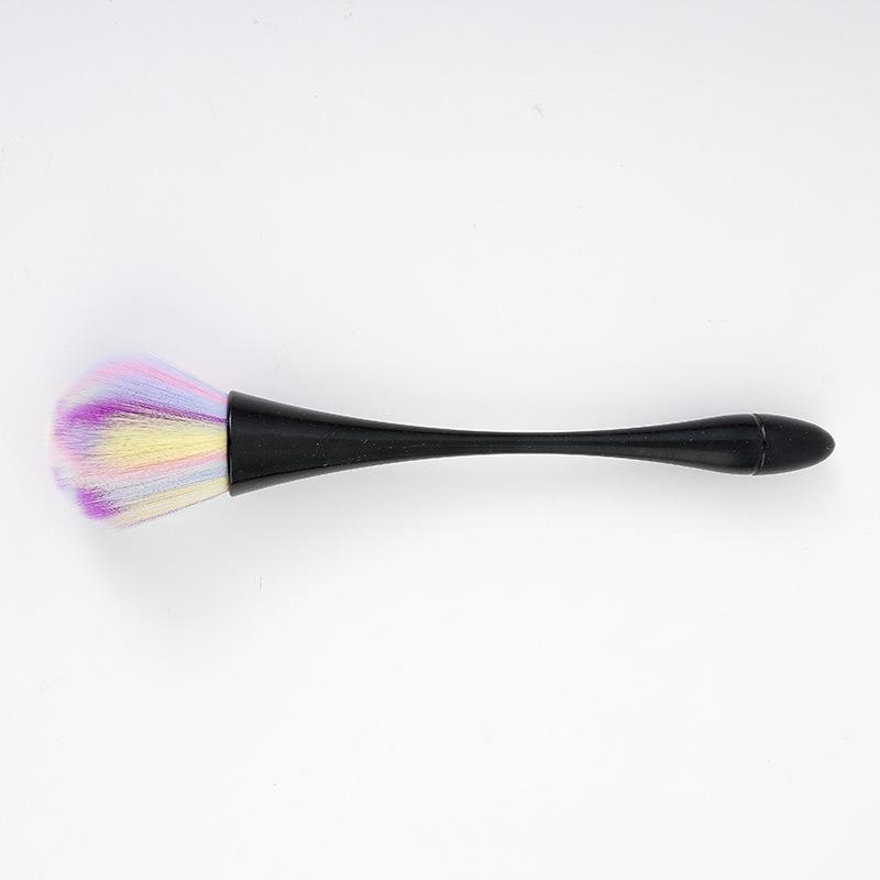 Compact Multi-Color Soft Makeup Brush for Powder & Blush in High-Footed Cup Design