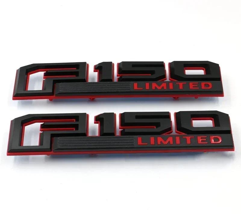 2PCS For Ford F150 F-150 Raptor XLT LARIAT LIMITED PLATINUM Logo  ABS Car Sticker Emblem Accessories Auto Decal Badge Styling