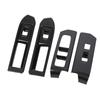4pcs Window Switch Panel Cover Trim Carbon Fiber Style Interior Decoration Window Control Panel Trim