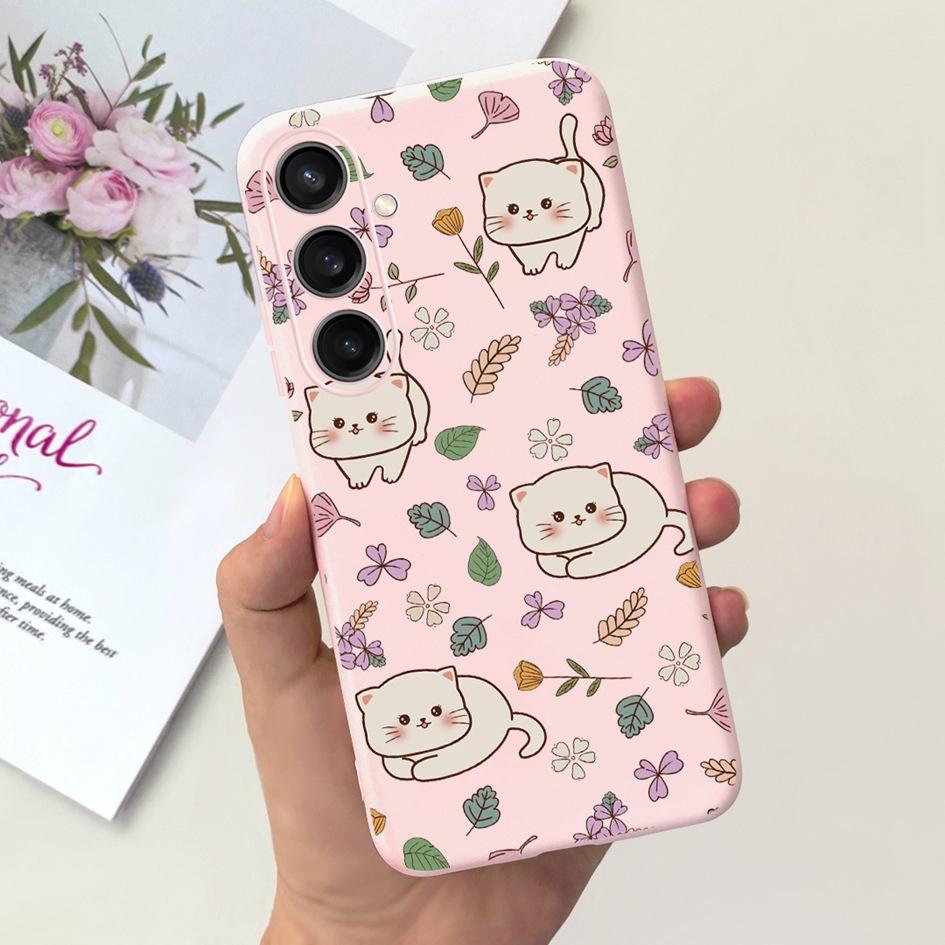 For Samsung Galaxy A25 2023 Case SM-A256B Cover Popular Flower Cartoon Soft Silicone Funda For Samsung A35 A25 5G A 25 Protector