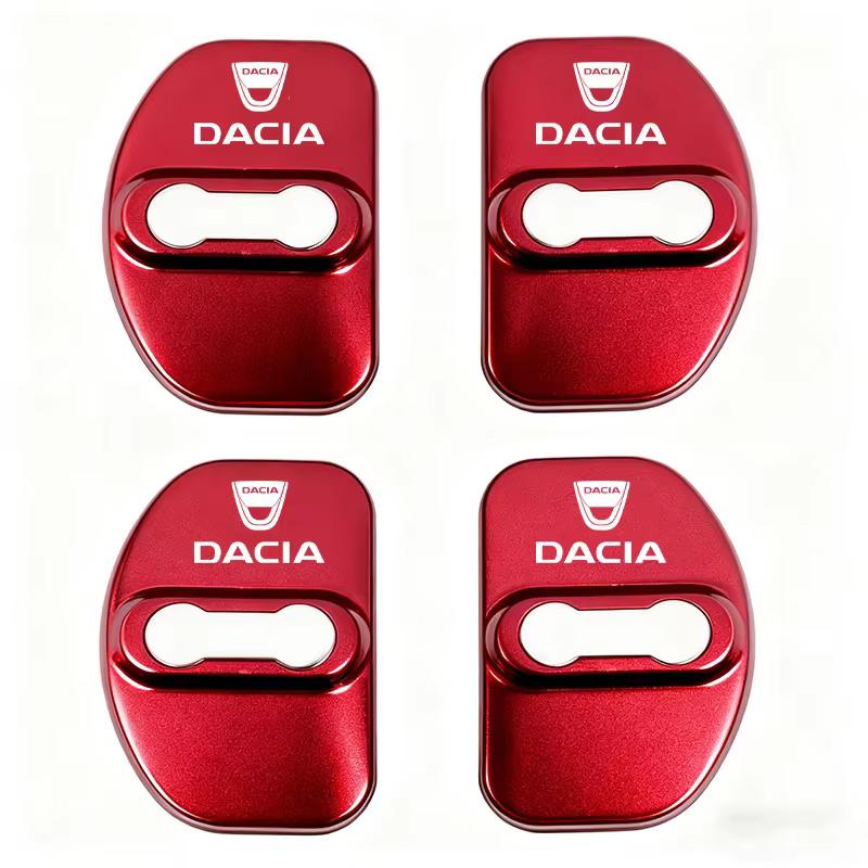 Acier Inoxydable 4 Pièces Style Voiture Boucle de Verrouillage de Porte Cache Protecteur Pour Dacia Bigster Spring Duster Sandero Jogger Dokker Lodgy