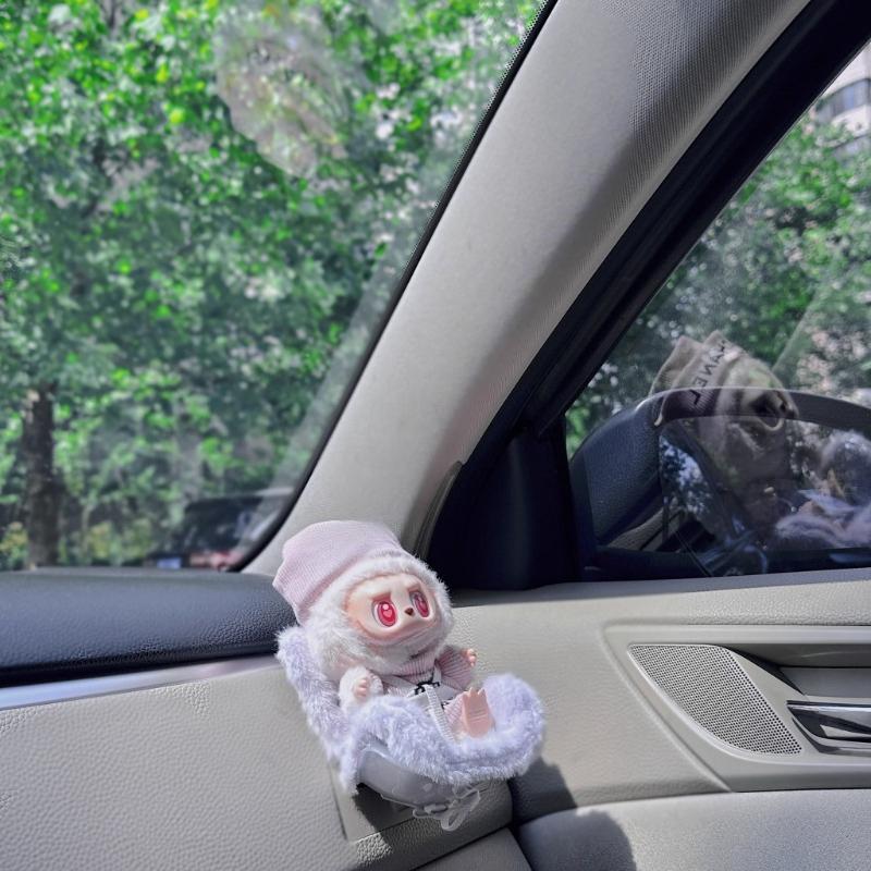 Car Doll Safety Seat for 17cm Cartoon Chair Model Car Seat Outlet Decor for Doll Car Interior Styling