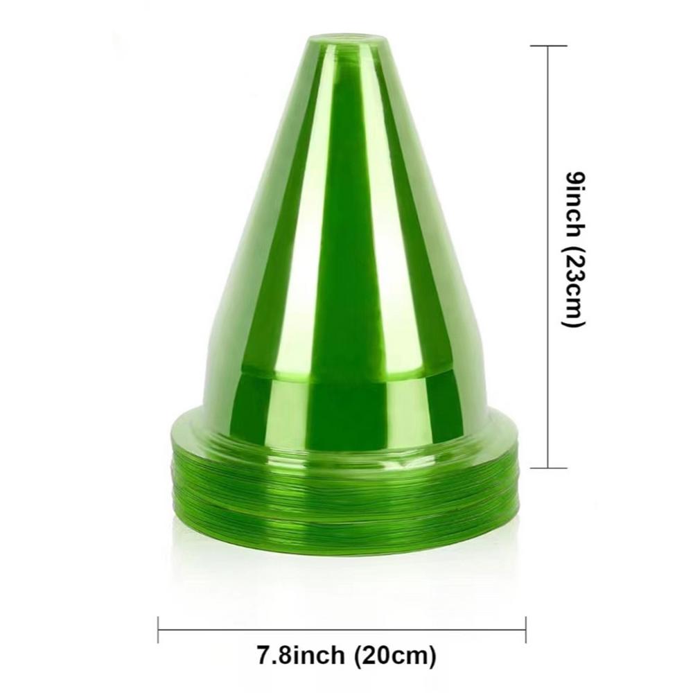 

12 шт./комплект садовых колпаков для оптимального роста и защиты растений, подходящих для различных растений, чехлов для защиты растений зелёный