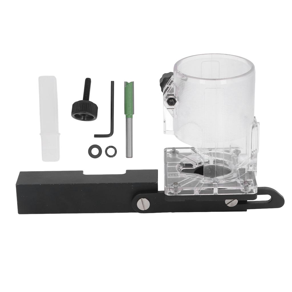 Invisible Fastener Slotting Bracket Aluminum Alloy Wood Trimmer Router Slotting Locator for 65mm