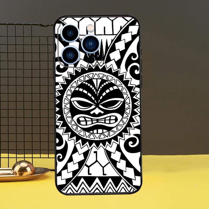 Maorský Polynéský Samojský Kmenový Kryt Pro iPhone 13 12 11 14 Pro Max XS Max XR X 6S 7 8 Plus SE 2020 Zadní Kryt Pouzdro na Telefon
