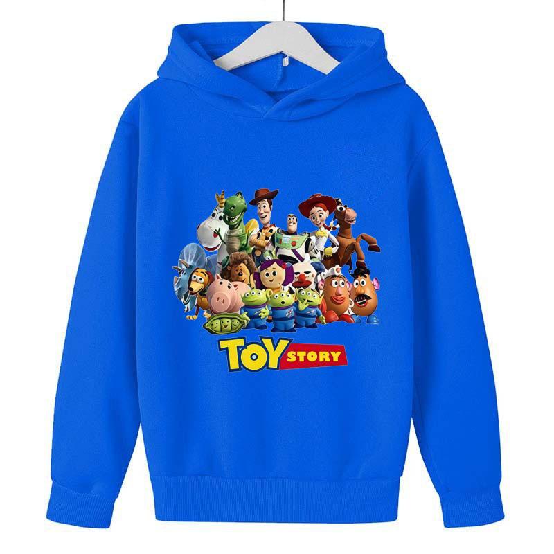 Adorable Toy Story Characters Light Purple Hoodie for Kids – Energetic Spring & Autumn Cartoon Jacket
