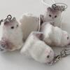 Cute Animal Velvet Mini Fluffy Norwegian Forest Cat Phone Strap