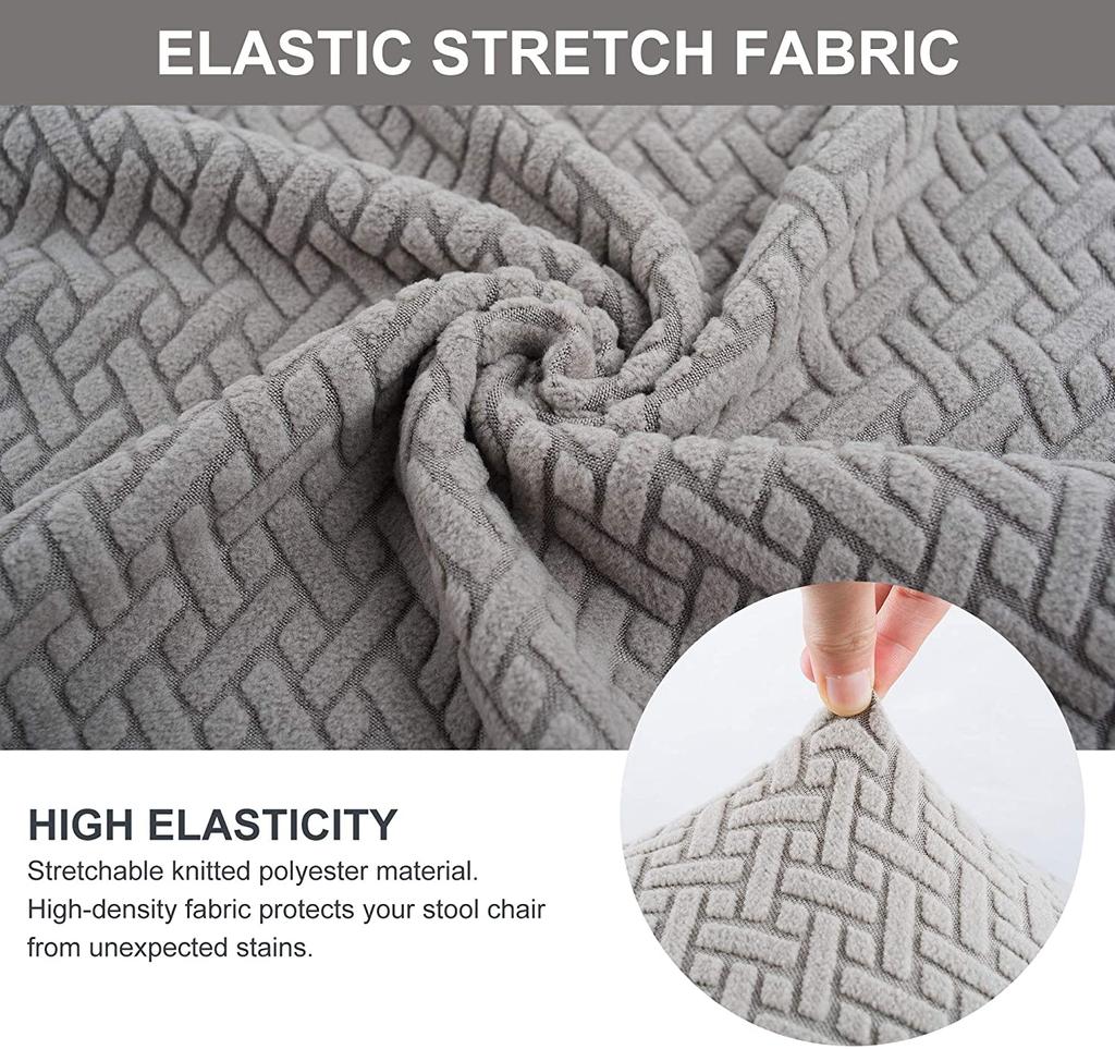 Jacquard Spandex elastic Chair Cover Solid Seat Covers for Bar Stool Chairs Slipcover Home Hotel Banquet Dining Chair Decoration