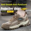 Anti-puncture Safety Shoe with Steel Toe Cap Anti-slip Work Shoes Light Work Sneakers Construction Shoes Safety Boots for Man