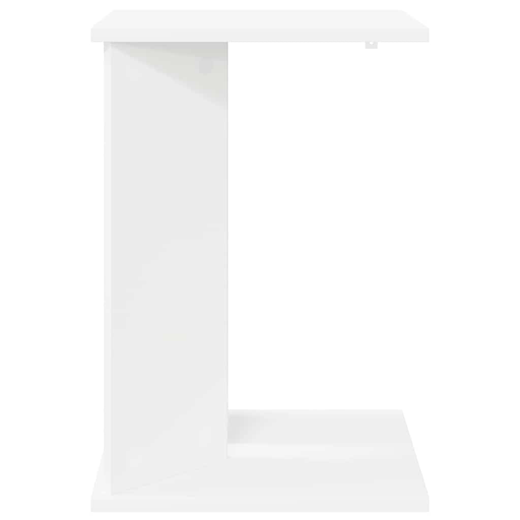 Side Table White 35 X 25 X 50 Cm Engineered Wood