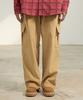 BURNING CAPONE Bc Corduroy Cargo Wide Pants (Beige)