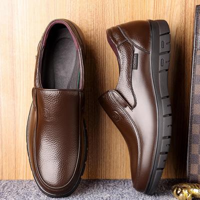 Shoes Genuine Leather Casual Shoes For Men Flat Platform Walking Shoes Outdoor Footwear Loafers Breathable Sneakers