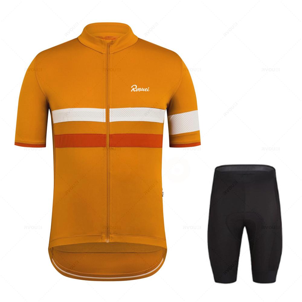 Rvouei 2026 New Cycling Clothing Road Bike Wear Racing Clothes Quick Dry Men's Bicycle Jersey Set Ropa Ciclismo Maillot Hombre