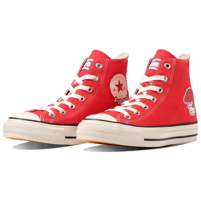 Sanrio X Converse All Star MY MELODY Cute Everyday Wear-resistant and Lightweight High Top Espadrilles Women's Red
