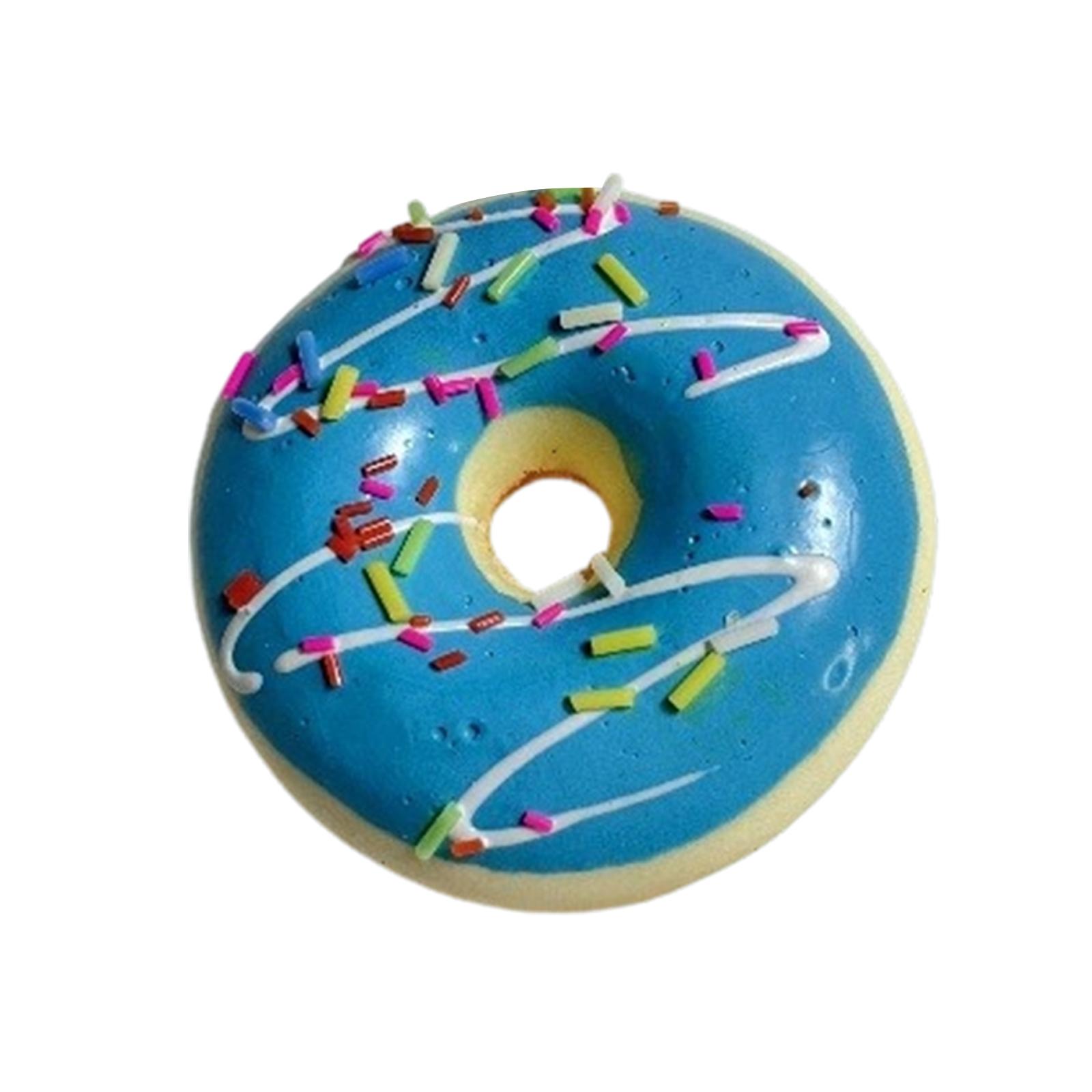 Slow 6cm Donut PU Simulation Bread Stress Relief Toy синий