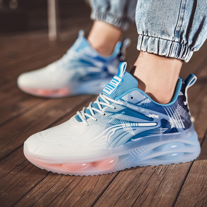 Shoes Large size, lightweight and breathable casual sports shoes, thick-soled non-slip and shock-absorbing running shoes, adolescent student shoes