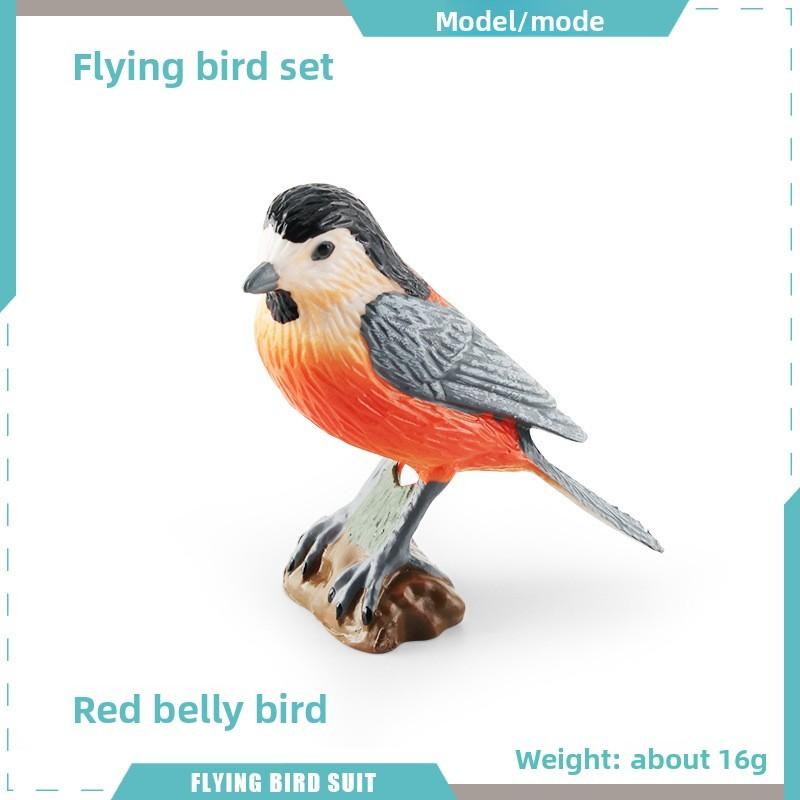 Pvc Bird Magpie Pigeon Model Set With Realistic Design For Nature Decor And Collectors