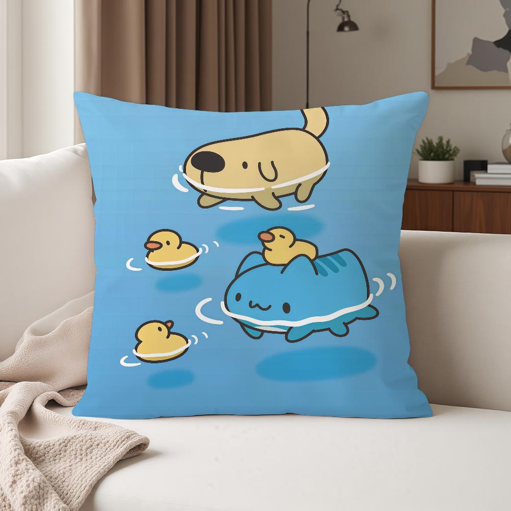 Cute BBugcatCapoo Cartoon Pillow Case Suitable For Bedrooms Living Rooms Cars Home Decoration