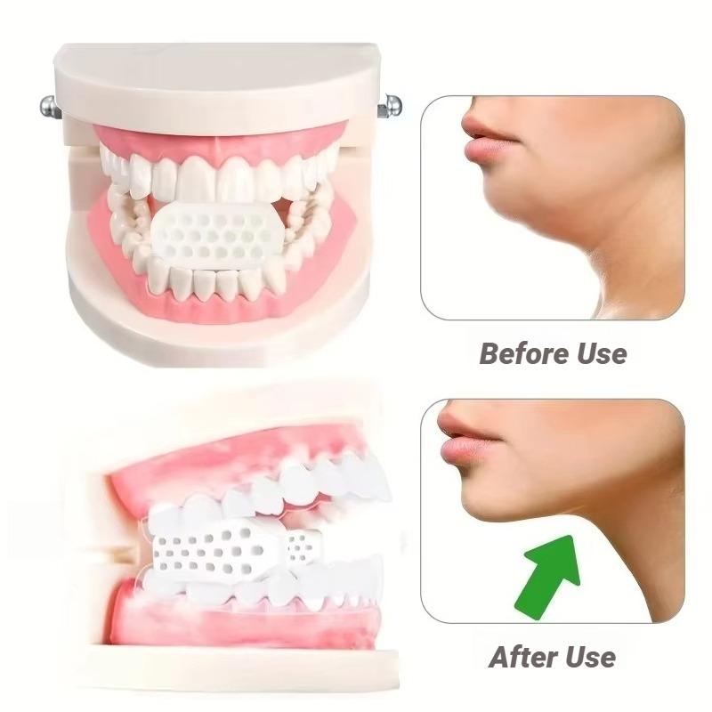 Durable And Safe 1/2Pcs Large Jaw Exerciser Fitness Jawline Muscle Training Double Chin Reducer Neck Face Slimming Mouth Jawliner Silicone Chew