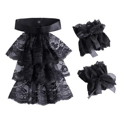 Parfait Match Dentelle Vintage Collier Faux Col Noir Pour Chemise Femme Collier Amovible Cravates de Mariage Faux Col Décoratif
