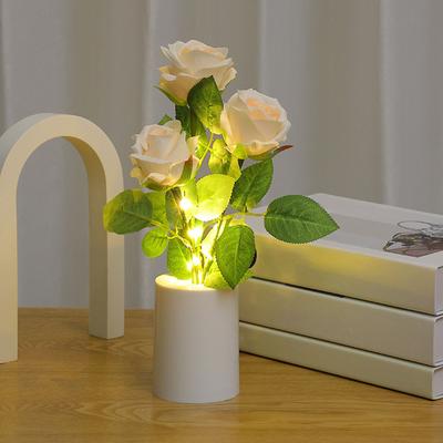LED Rose Lamp Creative Rose Night Light Flower Decorative Desk Lamp Valentine's Day Gift Bedroom