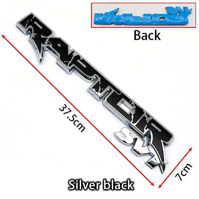 

3D ABS Exterior Rear Trunk Fender Badge Emblem For Ford Raptor SVT F150 Ranger Focus Mondeo Fusion Ecosport Tuning Accessories