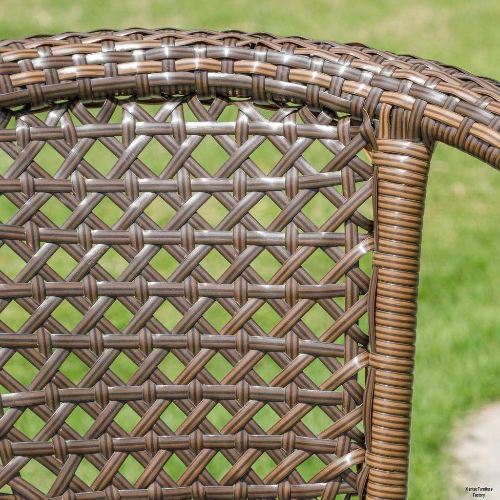Simple Outdoor Rattan Balcony Table and Chair Set