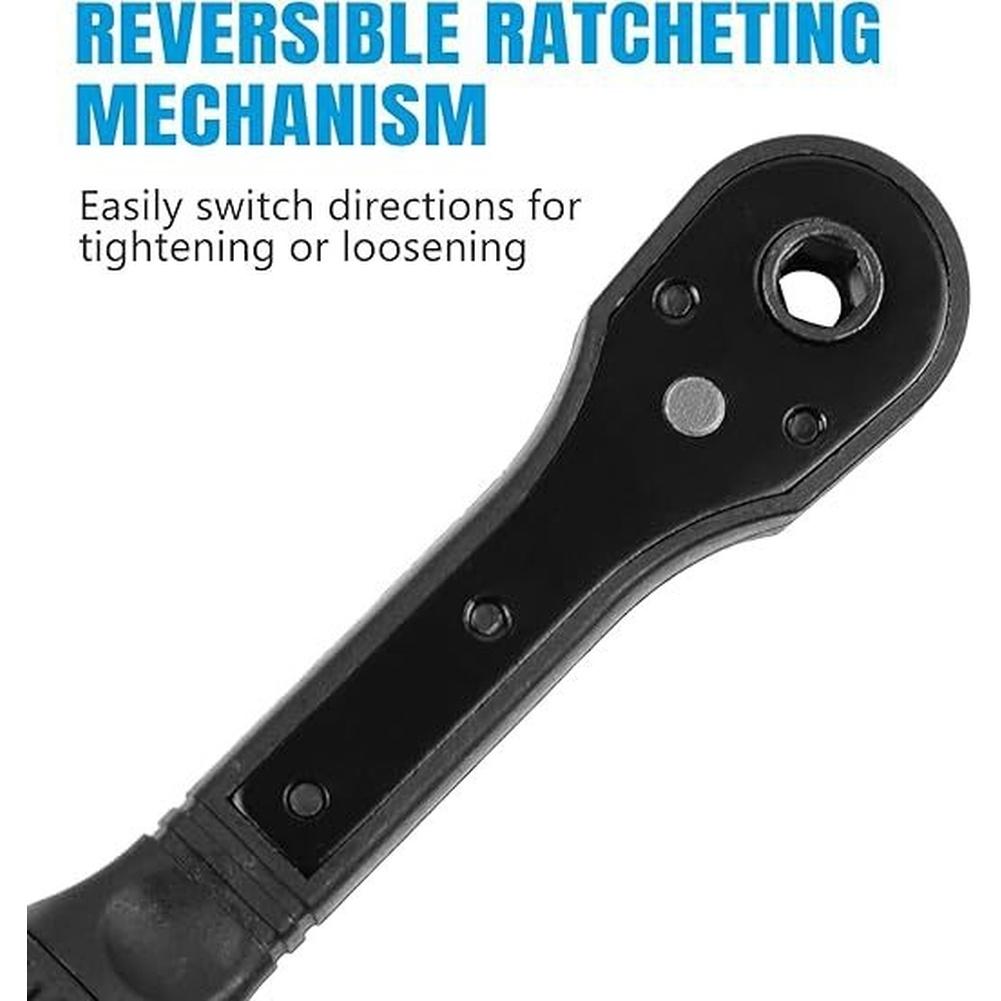 3-in-1 Ratchet Drill Chuck Key With Magnetic Tips Anti-Slip Handle For Quick Bit Changes Home Hand Tools