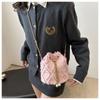 Chain Tassel Denim Crossbody Bag Handbag Cloth Shoulder Bag Elegant Denim Bucket Bag  Wedding