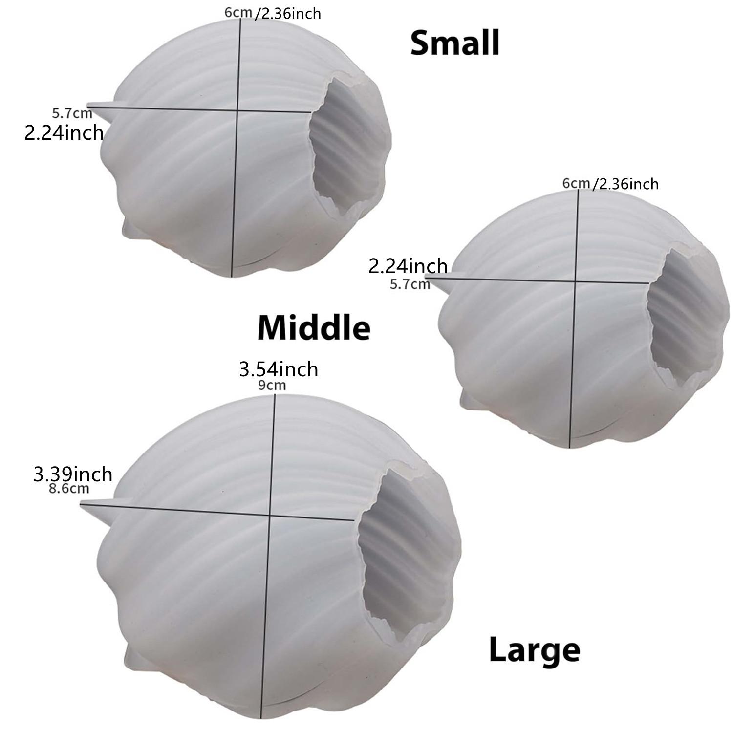 

3 упаковки волнообразных форм для свечей - многоразмерные шарообразные, спиральные и смоляные литейные формы для мыловарения и домашнего декора силиконовые формы для конфет чистый