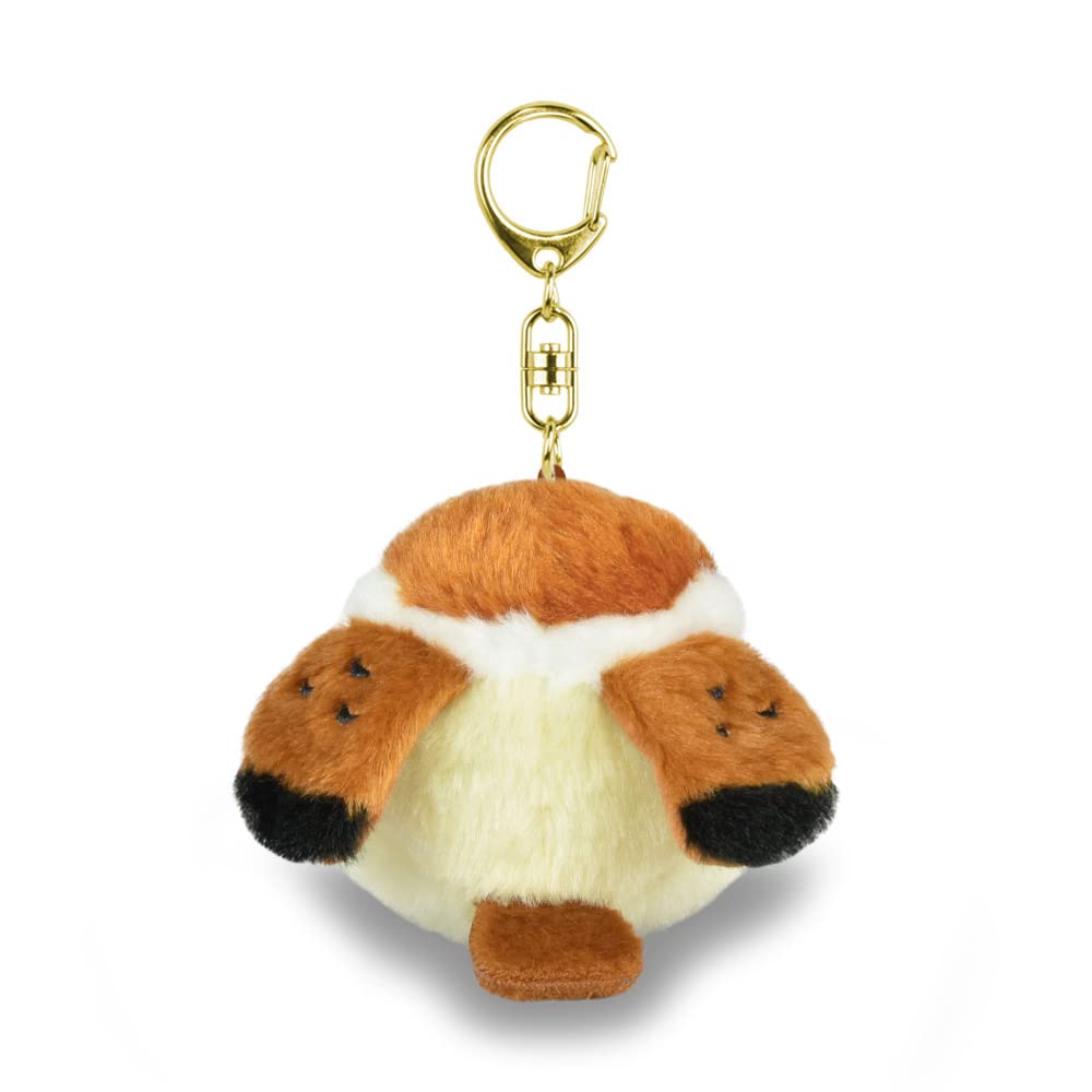 AMUFUN Fukufuku Bird Mascot Keychain Chunsuke (Sparrow)