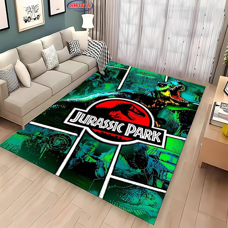 Klasický film Dinosauří P-Park Velký koberec pro domov Obývací pokoj Dětská ložnice Pohovka Rohožka Kuchyňská podlahová rohož Protiskluzová Dekorace