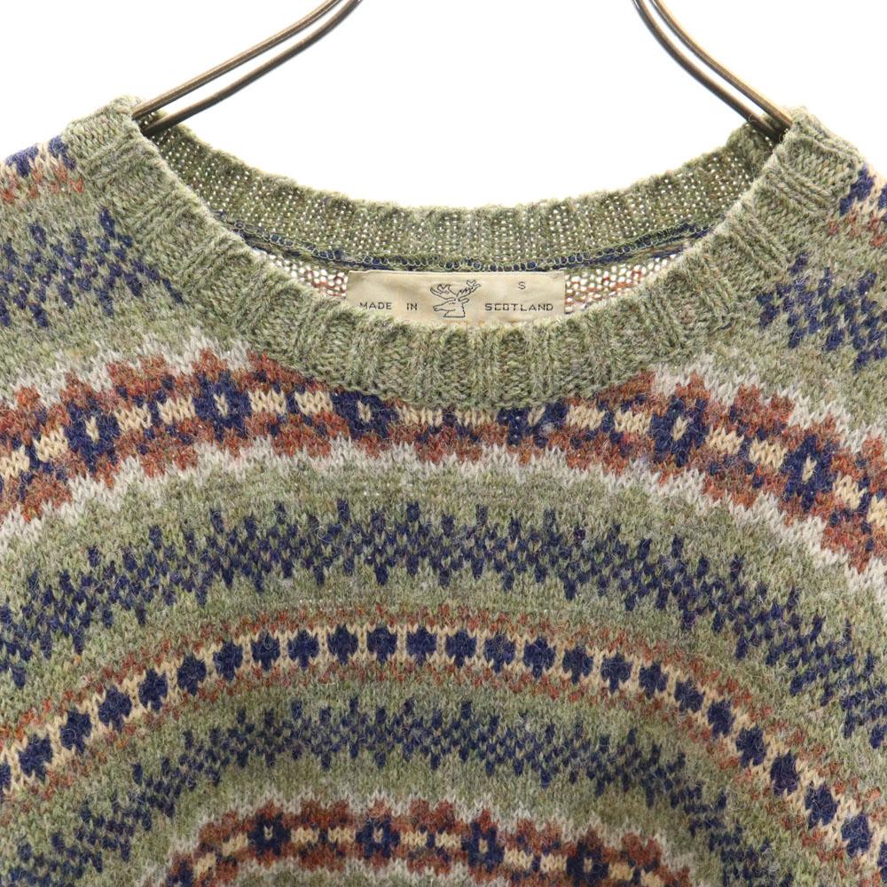 BRAEMAR 80s 90s Made in Scotland Old Overall handle Long sleeve sweater Men's Used