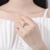 Valentine's Day Gift Red Heart 925 Sterling Silver Elegance Ring For Women Jewelry Rings For Wedding Party