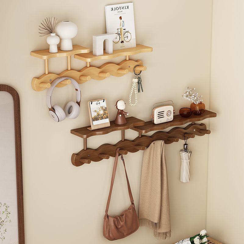 High-Quality Wall-Mounted Entryway Coat Rack with Key Holder and Hanging Hooks for Bags