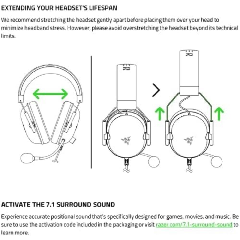 **Razer BlackShark V2 X: 7.1 Surround Sound Gaming Headset**