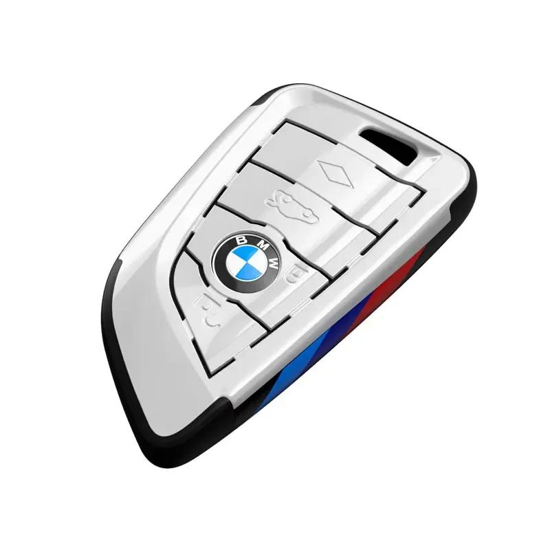 Key Case Cover Fibler Silicone For BMW X1 X3 X4 X5 X6 F15 F16 F48 G30 G38 525 540 740 1 2 5 7 Series 218i Case