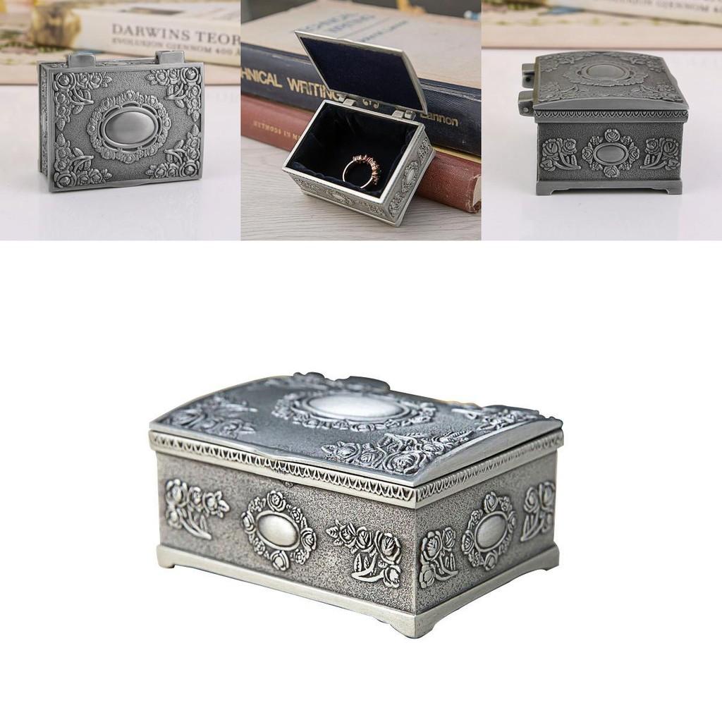 Charming Small Rose Flower Design Jewelry Box For Rings Earrings Necklaces Gifts