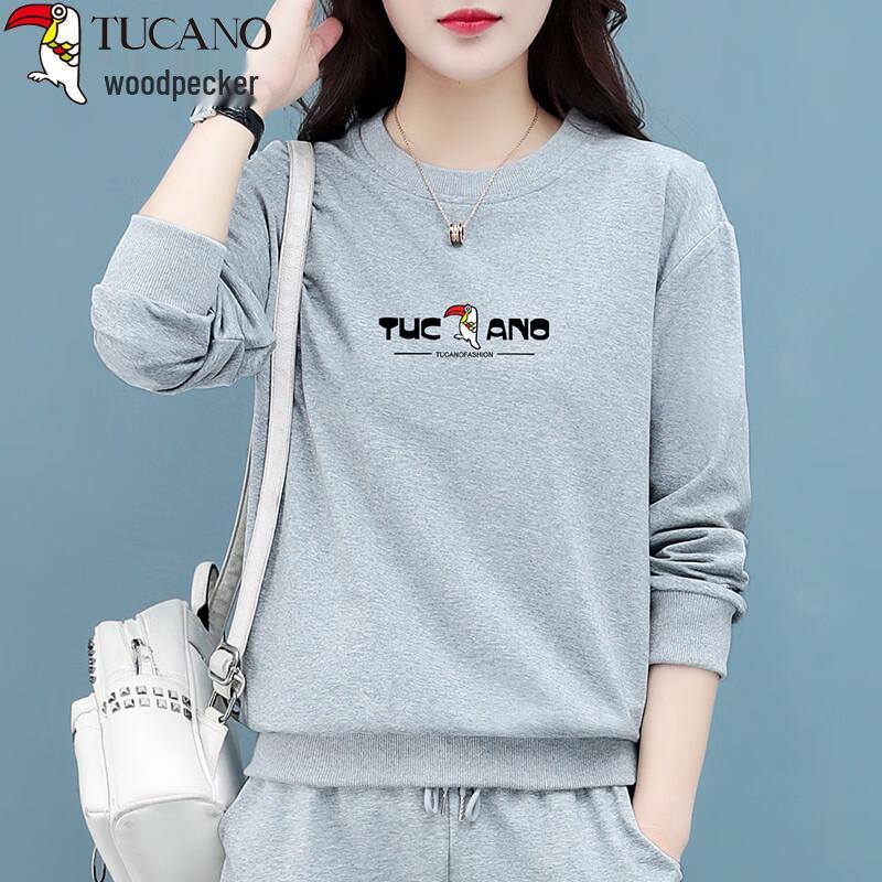 Woodpecker Women's Versatile Round Neck Long-Sleeve Sweatshirt