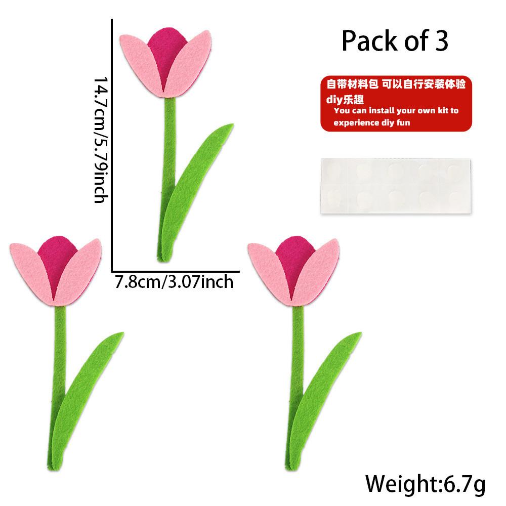 Vibrant Easter Felt Banner With Colorful Bunny Flags And Decorative Flower And Egg Stickers