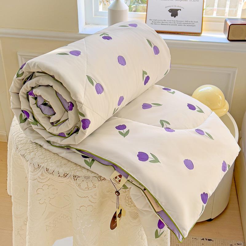 New A-Type Summer Cooling Quilt - Lightweight Single & Double for Dorms, Kids & Gifts