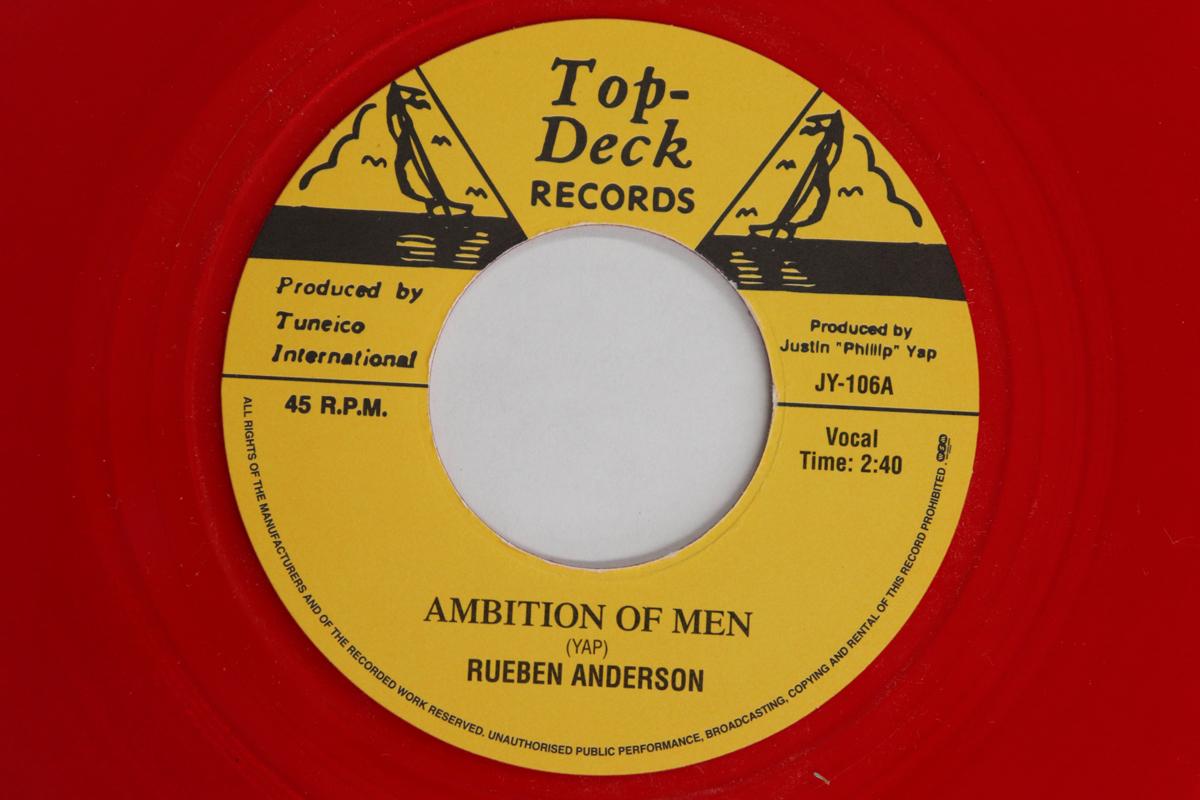

7inch Record RUEBEN ANDERSON ROLAND ALPHONSO Ambition Of Men NonStop JY106 Top Deck Record 2002 UK Reggae Ska Dub Used